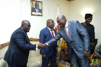 President Akufo-Addo with Ex President Mahama