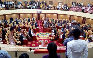 The legislators observe a minute of silence in memory of the late Mary Grant