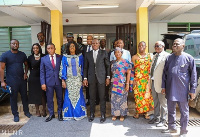 Abu Jinapor (middle) with members of the board