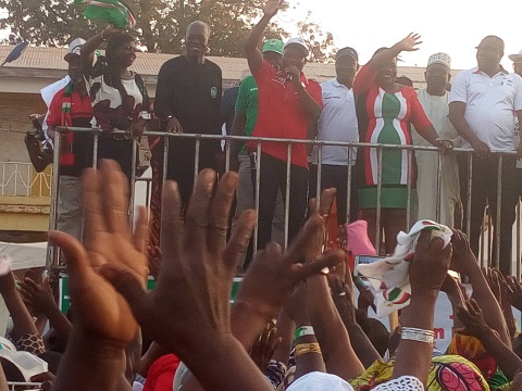 Vice President Kwesi Amissah-Arthur rally at the Aboabo Market Complex