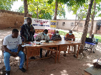 Libertine Kpangkpari addressing the participants at the programme in Bamahu