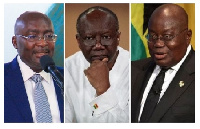 Left - Right: Bawumia, Ofori-Atta and Nana Akufo-Addo