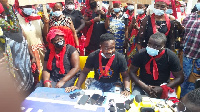 The irate youth addressed a press conference to express their greivances