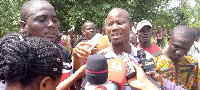 Western Regional chair,Small-Scale Mining Assoc Daniel Kaku Mensah addressing journalists