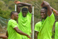 Asante Kotoko SC players in training