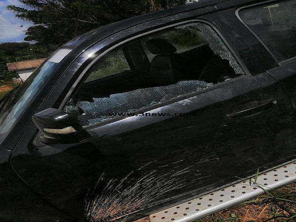 Mr. Kirk Mensah's Tata Xenon double cabin pick-up was broken into