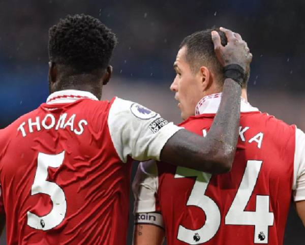 Arsenal Thomas Partey and Granit Xhaka