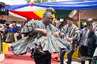 Former President John Dramani Mahama exhibiting his dancing skills