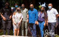 Former President John Dramani Mahama and his family