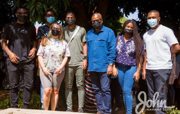 Former President John Dramani Mahama and his family