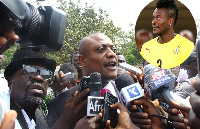 Maurice Ampaw    Inset: Asamoah Gyan