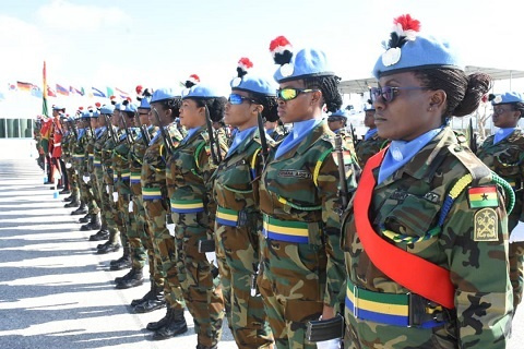 The all women Special Forces parade formed part of activities to mark Ghana's 62nd independence