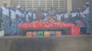 Deputy eastern regional minister, Samuel Nuertey Ayertey donates to widows