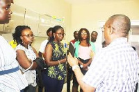 UNDP, Ghana, Uganda delegation at Komfo Anokye Teaching Hospital