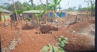 These illegal miners have dug almost every part of the community including homes