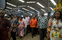 President Nana Addo Dankwa Akufo-Addo and other officials during the commissioning