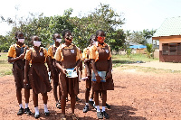 Students in nose masks - File photo