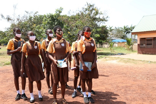 Students in nose masks - File photo