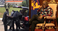 President Akufo-Addo travels the country with his personal chair