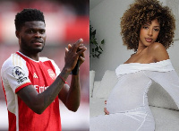 Thomas Partey and Janine Mackson