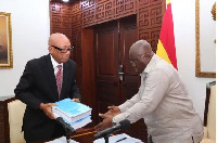 President Nana Addo Dankwa Akufo-Addo with Emile Short