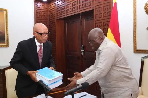 President Nana Addo Dankwa Akufo-Addo with Emile Short