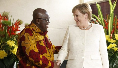 German Chancellor, Angela Merkel with President Akufo-Addo