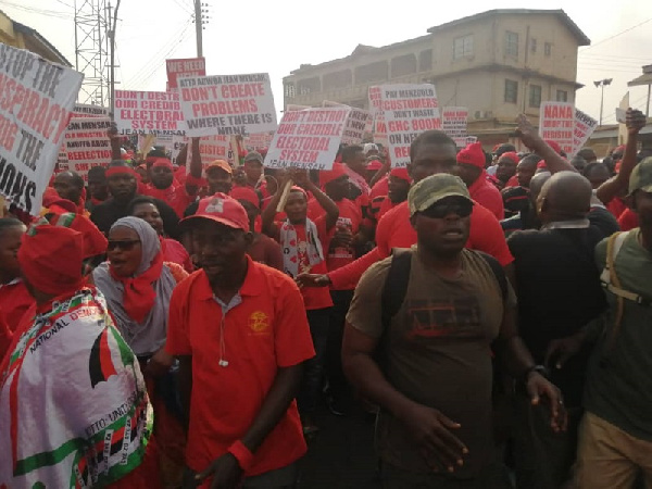 The first demonstration was held in Tamale and the second one in Kumasi