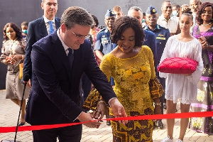 Shirley Ayorkor Botchwey  and Serbian counterpart Nikola Selaković