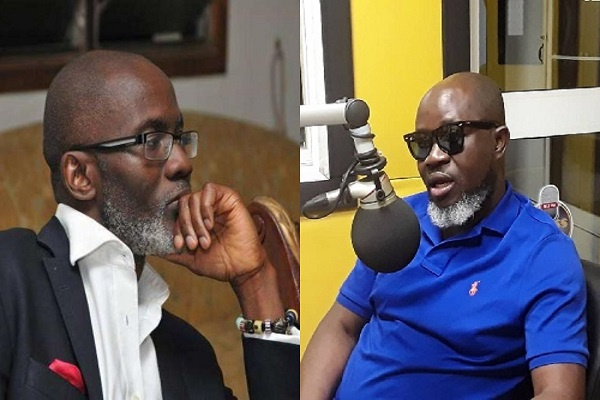 Leading member of NPP, Gabby Asare Otchere-Darko and veteran journalist, Raymond Archer