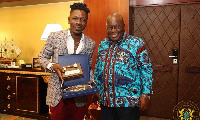 Shatta Wale with President Akufo-Addo in 2018