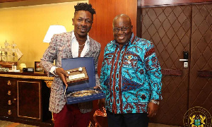 Shatta Wale with President Akufo-Addo in 2018