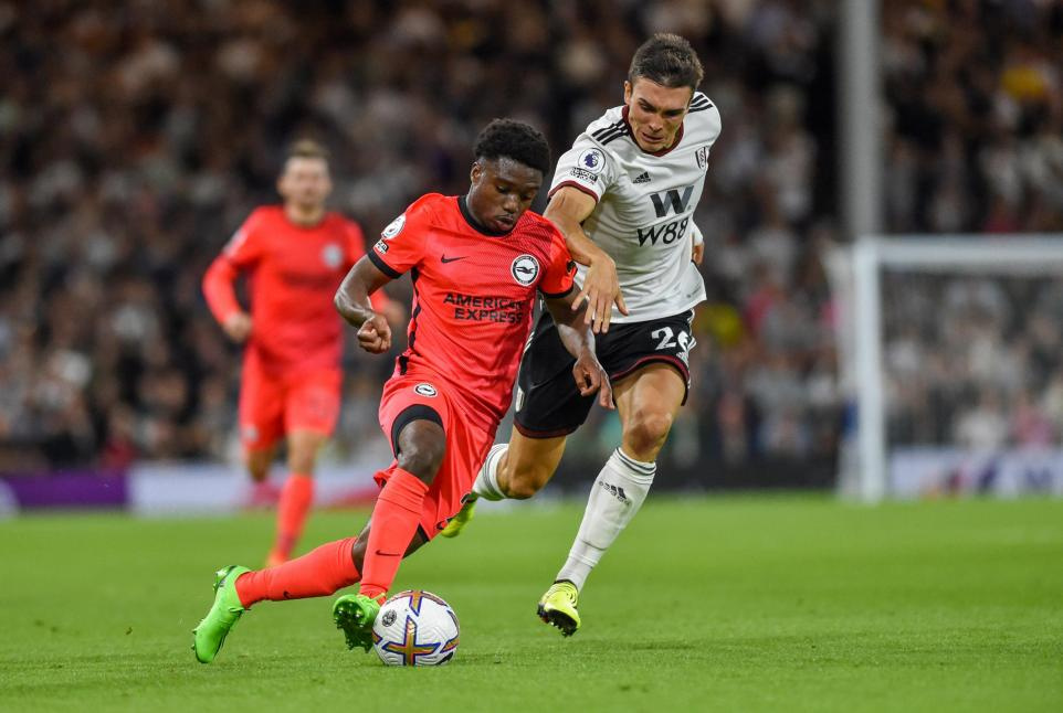 Tariq Lamptey in action for his club