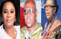 Charlotte Osei, Amadu Sulley and Georgina Opoku Amankwah have been sacked by President Akufo-Addo