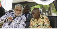 Former President Jerry Rawlings and President Akufo-Addo