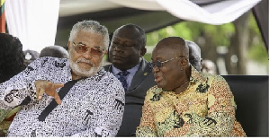 Former President Jerry Rawlings and President Akufo-Addo