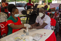 300 residents of Dambai received free medical screening at the Healthfest