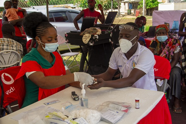 300 residents of Dambai received free medical screening at the Healthfest