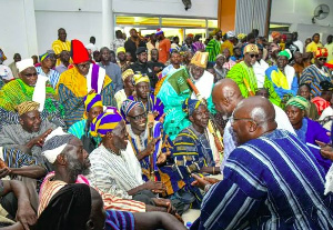 Dr. Mahamudu Bawumia in the presence of the Northern Region House of Chiefs