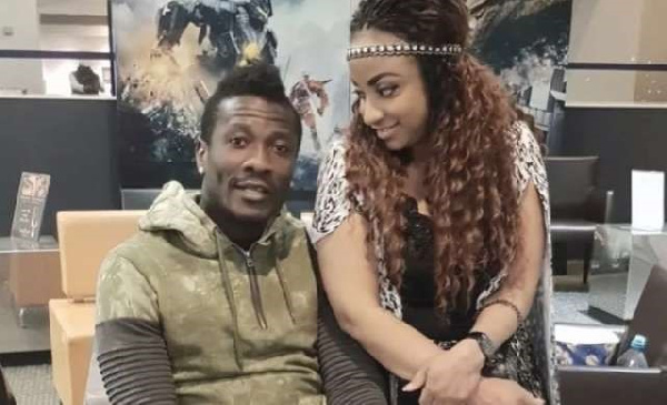 Asamoah Gyan and ex-wife Gifty