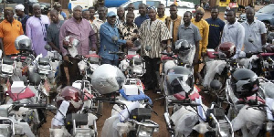 Agbesi, speaking after donating 15 motorbikes to nine orphan constituencies