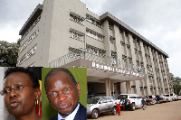 Health minister,Dr Jane Ruth Aceng (L) and UCI boss, Dr Jackson Orem