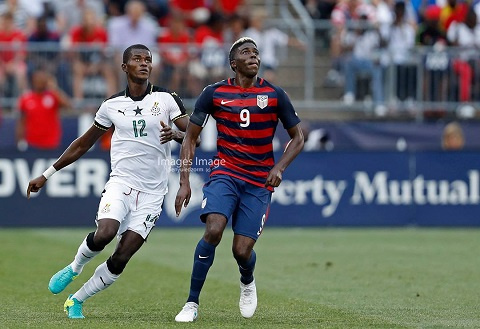 Samuel Sarfo in action for Ghana