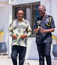 Former Minister for Education, Prof Yankah (L), IGP Dr. Akuffo Dampare (R)