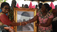 Lady Julia being presented with a portrait of her