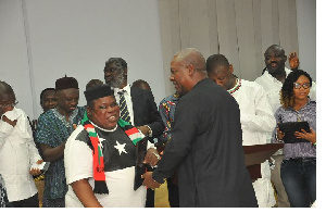 Jewel Ackah With Mahama