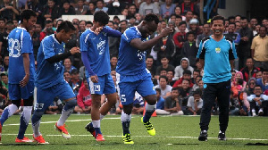 Essien Celebrates