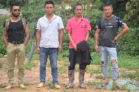 The suspects, Zhun Yun Sheng, 31, Zhong Jun, 30, Wei Xui Wu, 29 and Liin Lital, 26