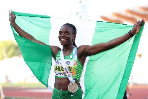 Nigeria's female 100m hurdles sprinter, Tobi Amusan