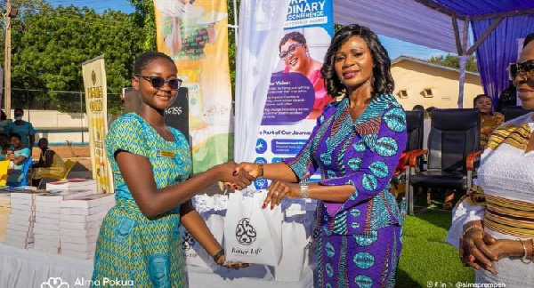 Mrs. Adade-Prempeh addressed challenges such as limited access to sanitary products